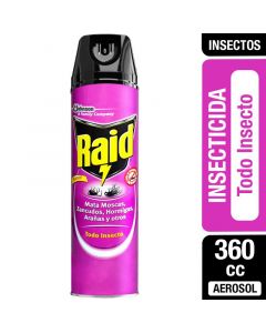 Insecticida Raid Todo Insecto 360cc